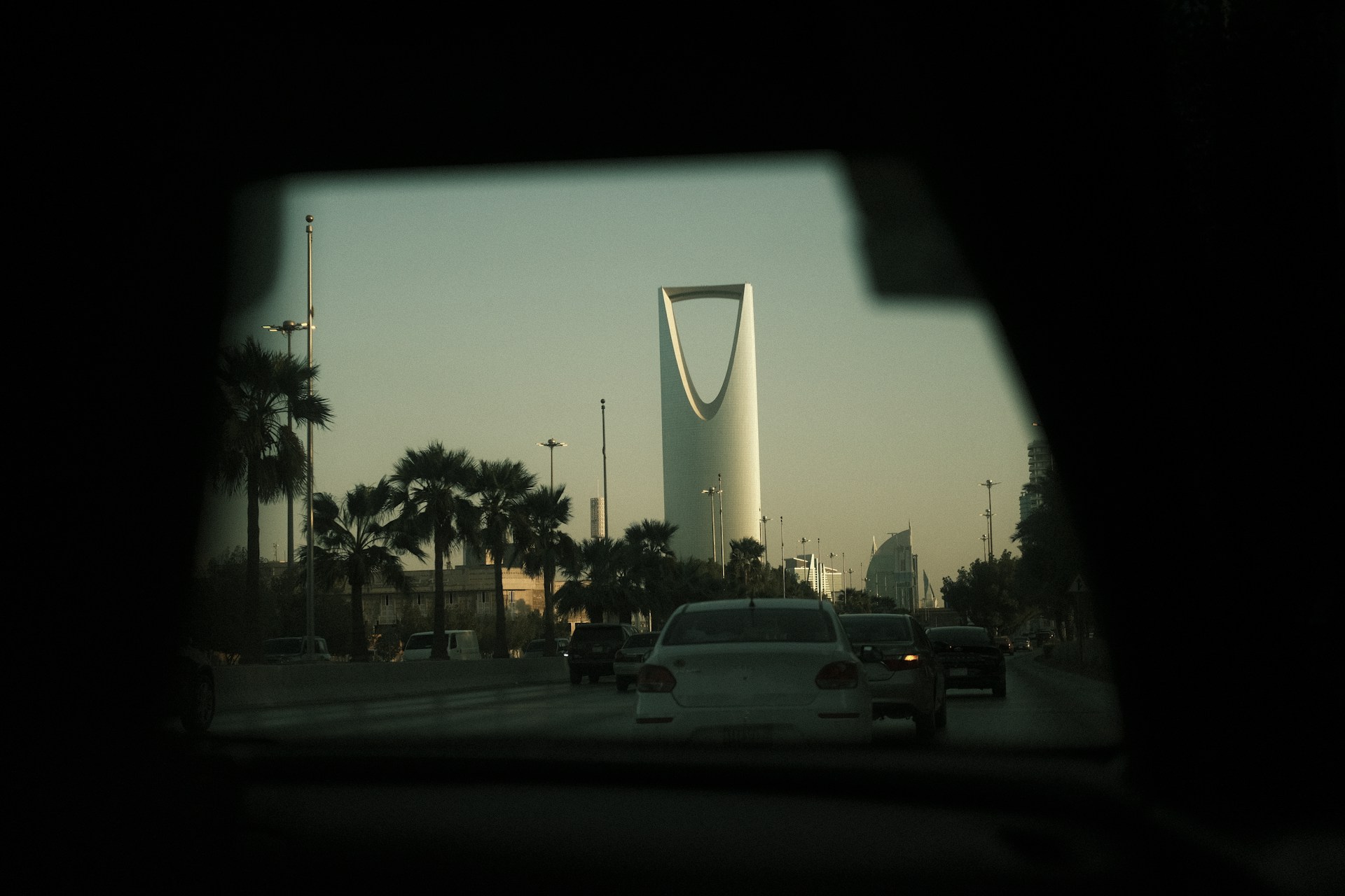 Riyadh Olaya street - Kingdom Centre skyline